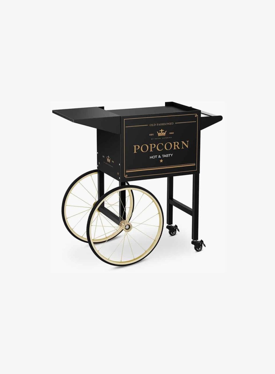 Machine à popcorn à louer - modèle noir chariot