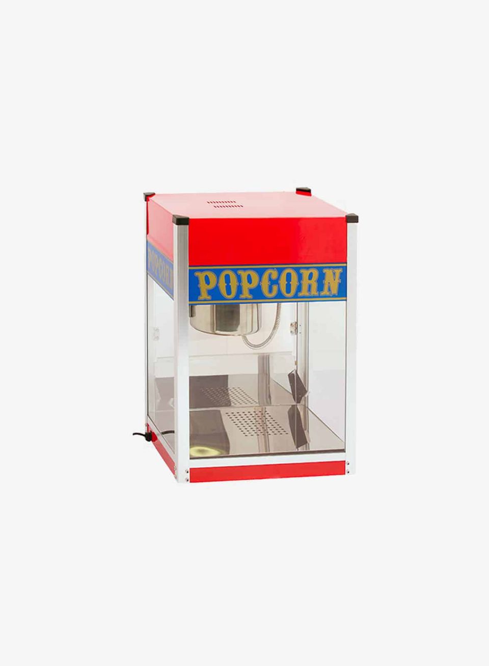 Machine à pop corn en location en Belgique - Avant